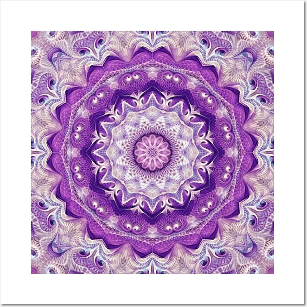 Flower Of Life Mandala (Lavender Dream) Wall Art by MandalaOfLife